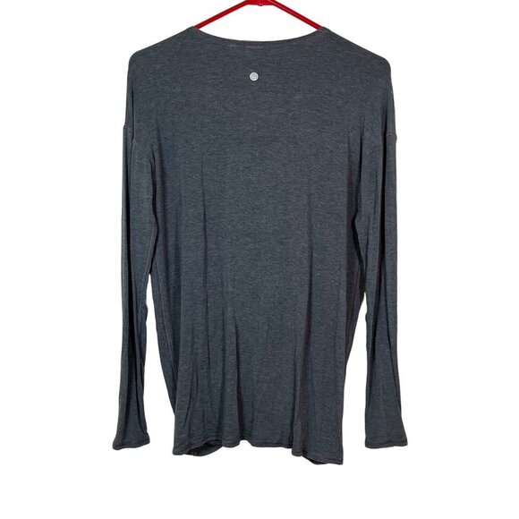 Zella Athletics All Day Faux Wrap Long Sleeve‎ Top Gray Size Medium - Picture 5 of 10